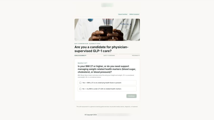 Eligibility quiz